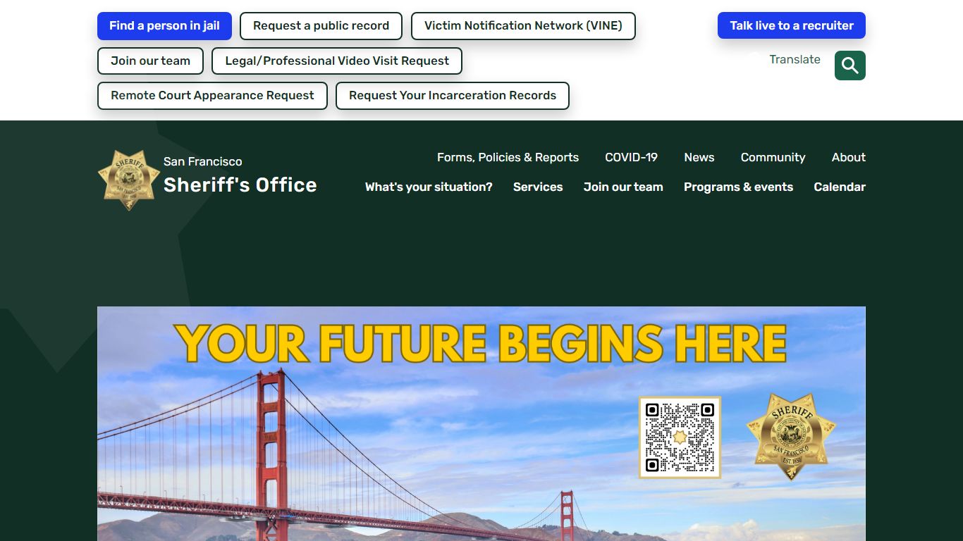 San Francisco Sheriff's Office | San Francisco Sheriff's Department